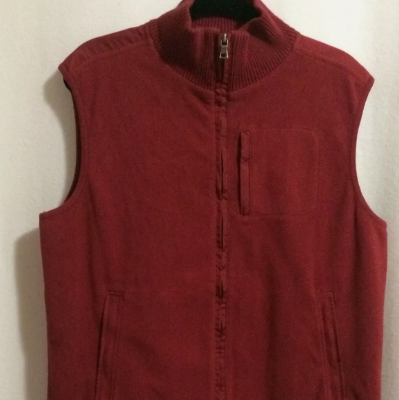 Banana Republic Jackets \u0026 Coats | Banana Republic Fleece Vest Size L | Color: Red | Size: L | Anabelsantos491's Closet